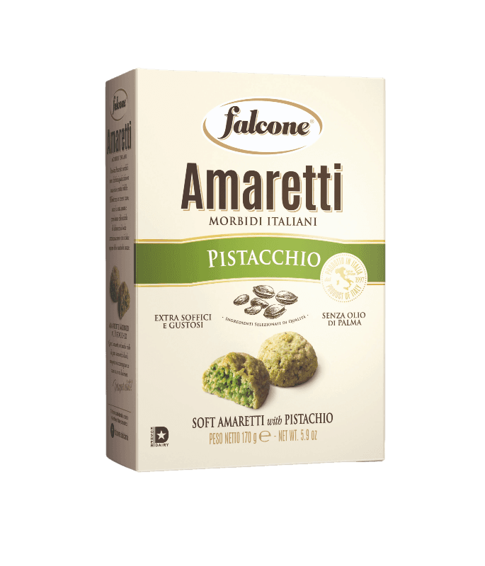 FALCONE BISCUITS PASTRY AMARETTI D'ABRUZZO PISTACHIOS 170 GR