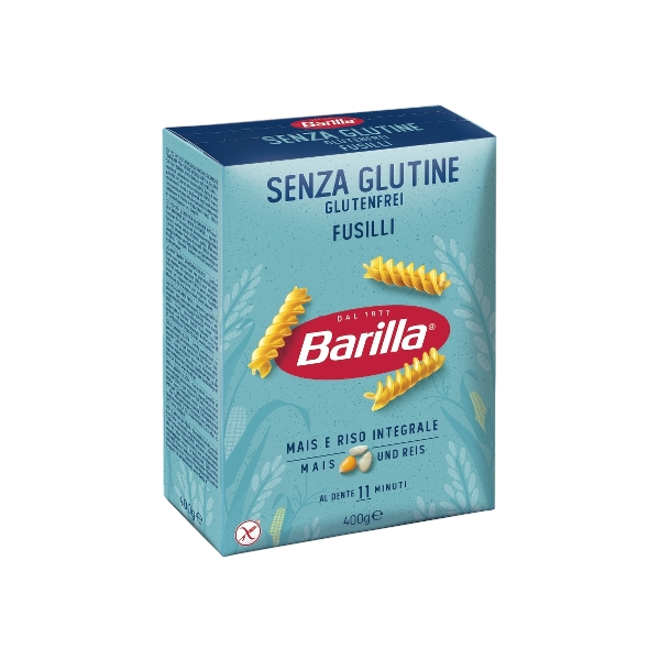 BARILLA PASTA GLUTEN FREE FUSILLI 400 GR