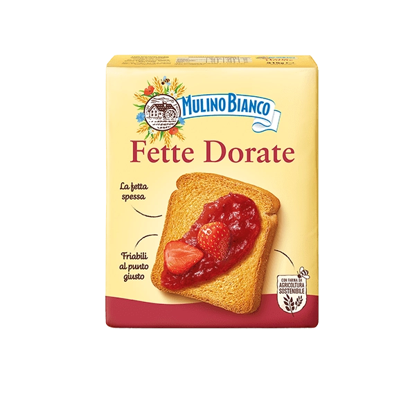 MULINO BIANCO BAKERY RUSKS FETTE BISCOTTATE DORATE X36 315 GR