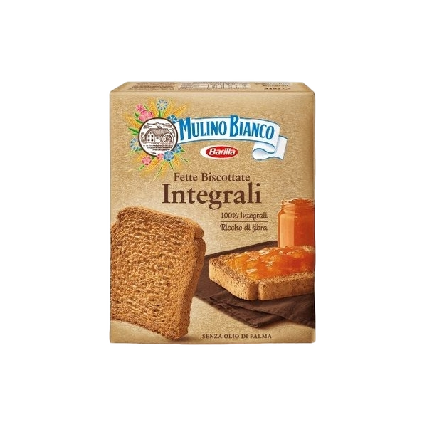 MULINO BIANCO BAKERY RUSKS WHOLEMEAL FETTE BISCOTTATE INTEGRALI X36 315 GR