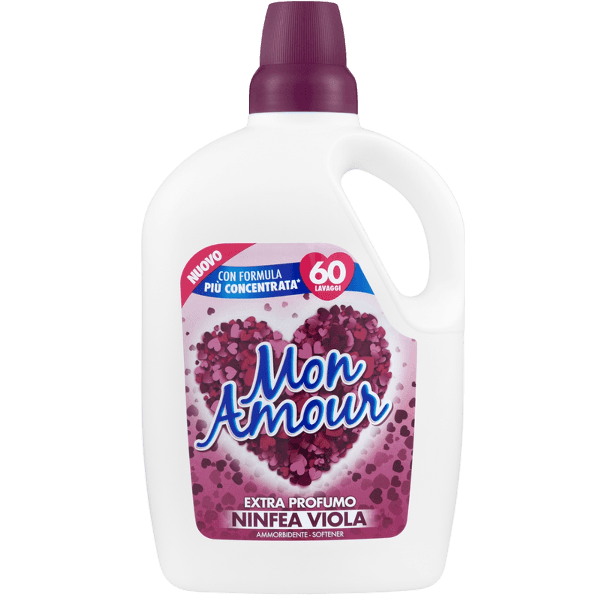MON AMOUR SOFTENER CONCENTRATED NINFEA VIOLA 60 WASHES 3 LT