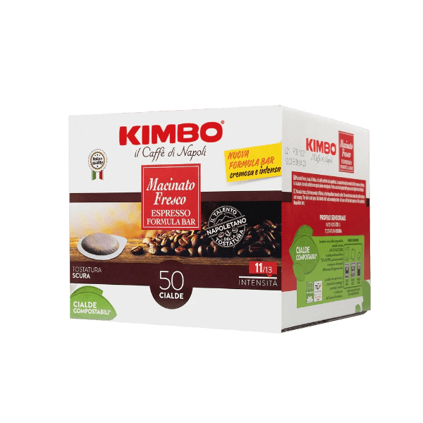 KIMBO COFFEE PODS ESE 44 MM MACINATO FRESCO ESPRESSO BAR X50 624 GR
