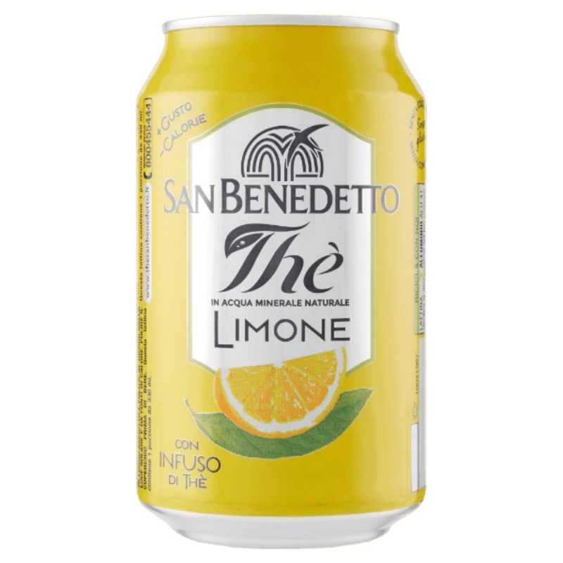 SAN BENEDETTO TEA LEMON CANS 330 ML