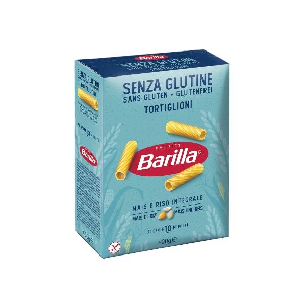 BARILLA PASTA GLUTEN FREE TORTIGLIONI 400 GR