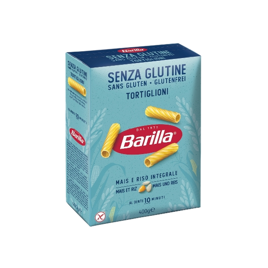 BARILLA PASTA GLUTEN FREE TORTIGLIONI 400 GR