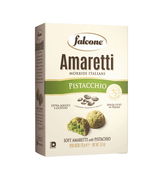 FALCONE BISCUITS PASTRY AMARETTI D'ABRUZZO PISTACHIOS 170 GR