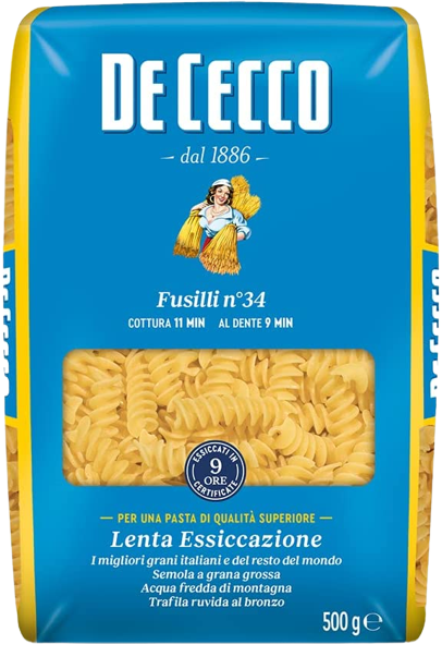 DE CECCO PASTA DI SEMOLA FUSILLI N.34 500 GR