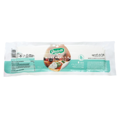 GHIDETTI CHEESE MOZZARELLA FIORDILATTE FILONE VACUUM (APPROX. 1 KG)