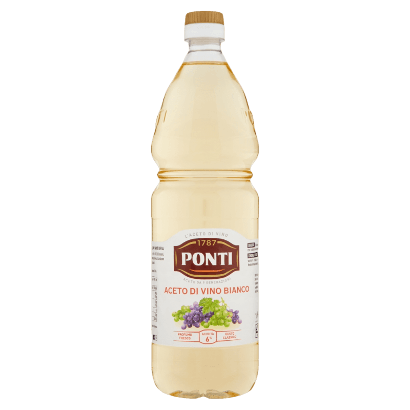 PONTI WINE WHITE VINEGAR PET 1 LT