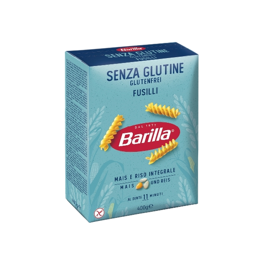 BARILLA PASTA GLUTEN FREE FUSILLI 400 GR