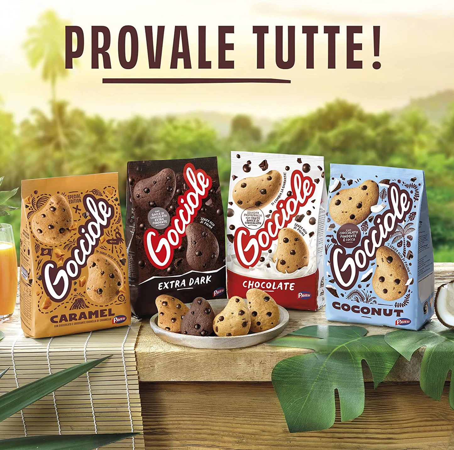 PAVESI COOKIES GOCCIOLE CHOCOLATE 500 GR