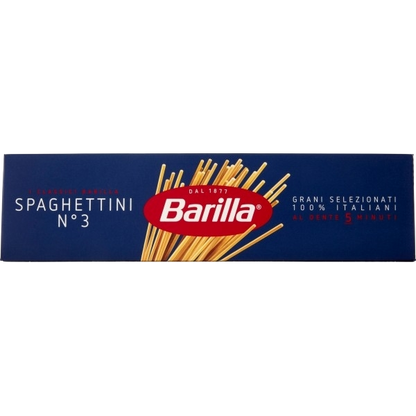 BARILLA PASTA DI SEMOLA SPAGHETTINI N.3 500 GR