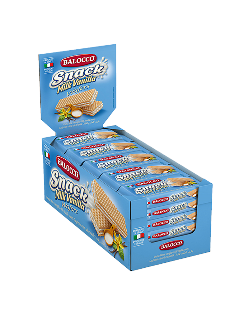 BALOCCO WAFER SNACK MILK VANILLA 45 GR X30