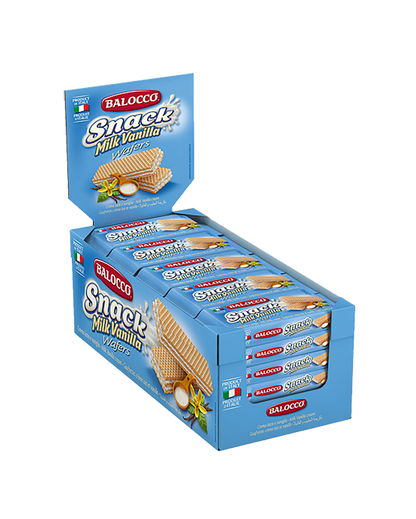 BALOCCO WAFER SNACK MILK VANILLA 45 GR X30