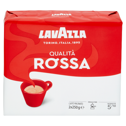 LAVAZZA CAFFE' MACINATO QUALITA' ROSSA 250 GR X2 - SPECIAL LIMITED PROMOTION