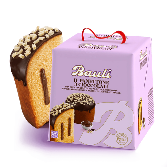 BAULI PANETTONE 3 CIOCCOLATI 750 GR