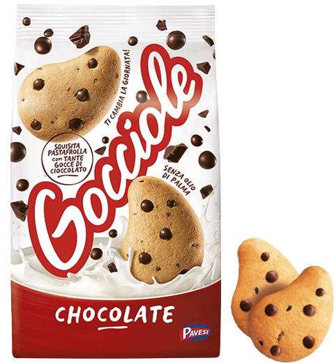 PAVESI COOKIES GOCCIOLE CHOCOLATE 500 GR