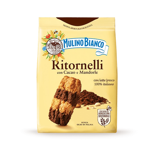 MULINO BIANCO COOKIES RITORNELLI COCOA AND ALMONDS 700 GR