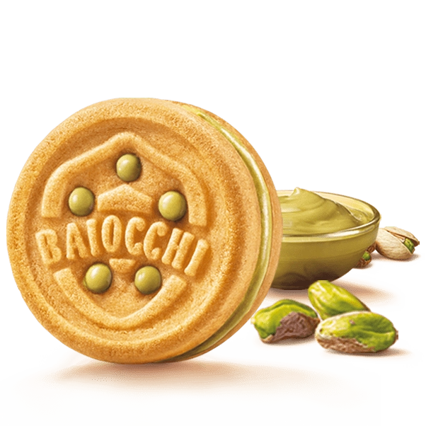 MULINO BIANCO COOKIES BAIOCCHI PISTACHIO MULTIPACK X6 168 GR