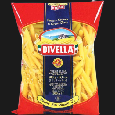 DIVELLA PASTA DI SEMOLA PENNE ZITI RIGATE N.27 500 GR