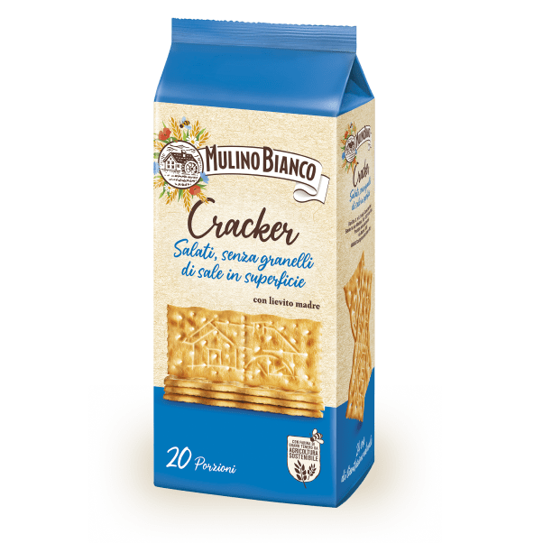MULINO BIANCO CRACKERS SFOGLIA DI GRANO BLUE LOW SALT X20 500 GR