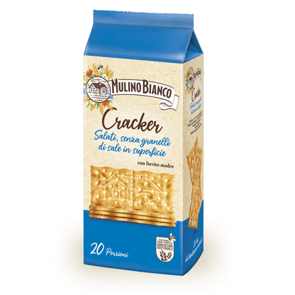 MULINO BIANCO CRACKERS SFOGLIA DI GRANO BLUE LOW SALT X20 500 GR
