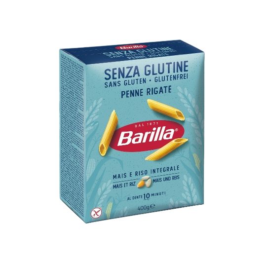 BARILLA PASTA GLUTEN FREE PENNE RIGATE 400 GR