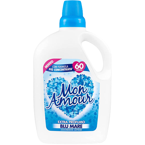 MON AMOUR SOFTENER CONCENTRATED BLU MARE 60 WASHES 3 LT