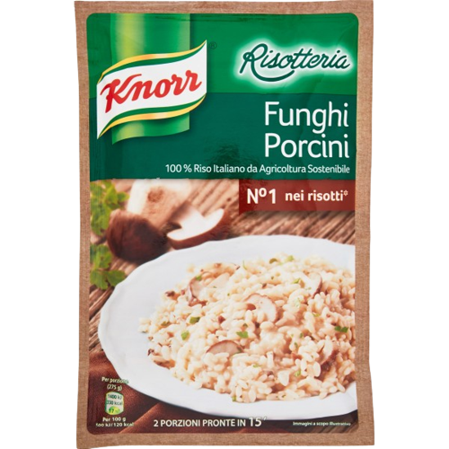 KNORR RISOTTERIA RISOTTO AI FUNGHI PORCINI 175 GR