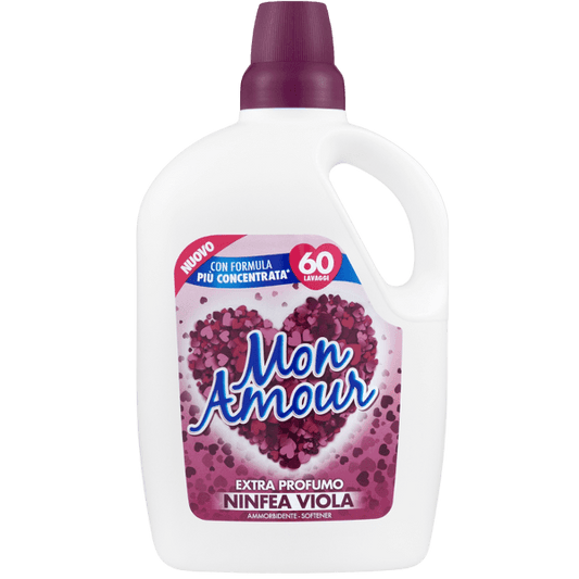 MON AMOUR SOFTENER CONCENTRATED NINFEA VIOLA 60 WASHES 3 LT