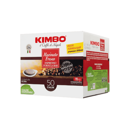 KIMBO COFFEE PODS ESE 44 MM MACINATO FRESCO ESPRESSO BAR X50 624 GR