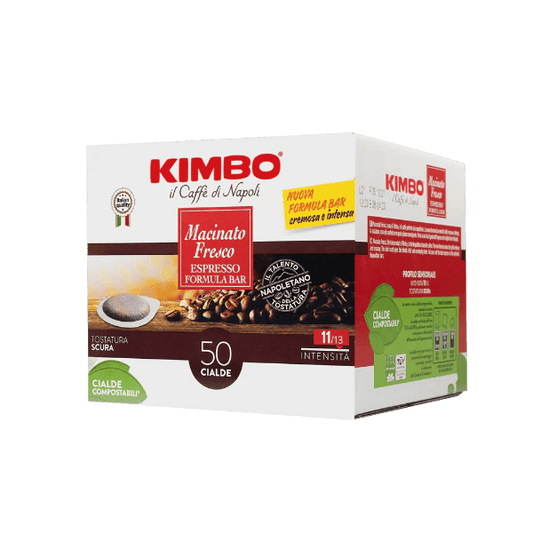 KIMBO COFFEE PODS ESE 44 MM MACINATO FRESCO ESPRESSO BAR X50 624 GR