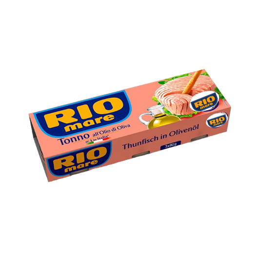 RIOMARE TUNA IN OLIVE OIL 80 GR X3