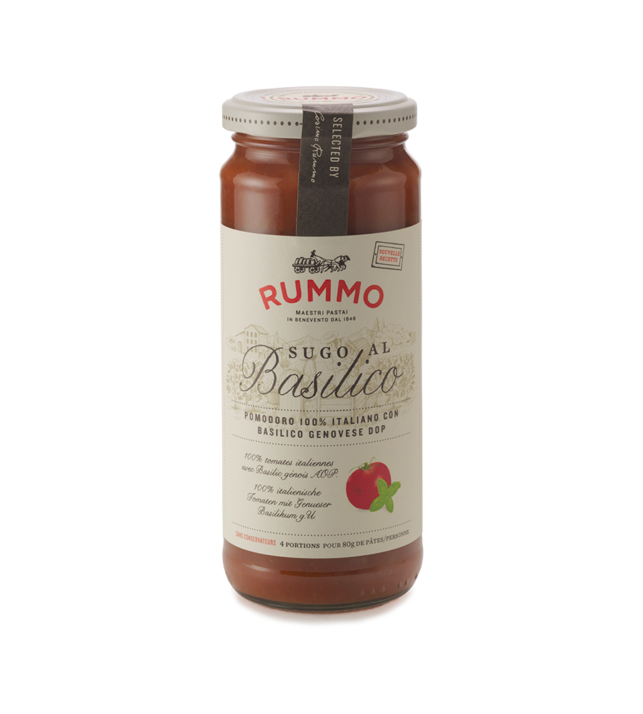 RUMMO PASTA SAUCE WITH BASIL JAR 340 GR